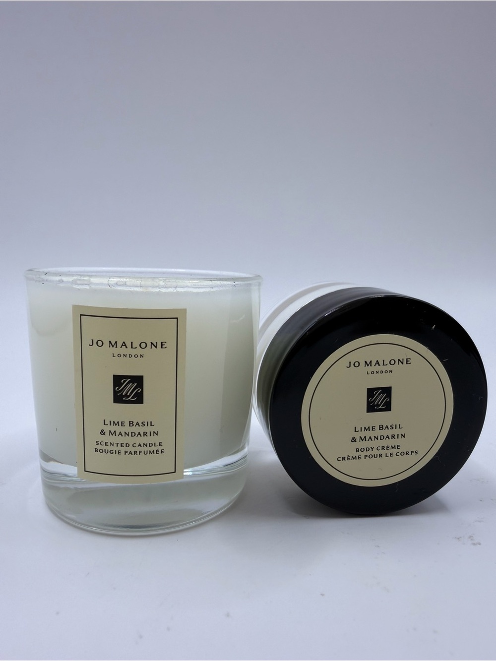 Jo Malone, Lime Basil & Mandarin, Scented Candle & Body cream mini set